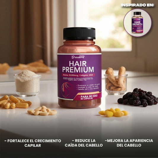 ⚫💇‍♀️ ¡Black Friday Explosivo! Hair Premium 80cap – Cabello Más Fuerte y Denso en Pocas Semanas