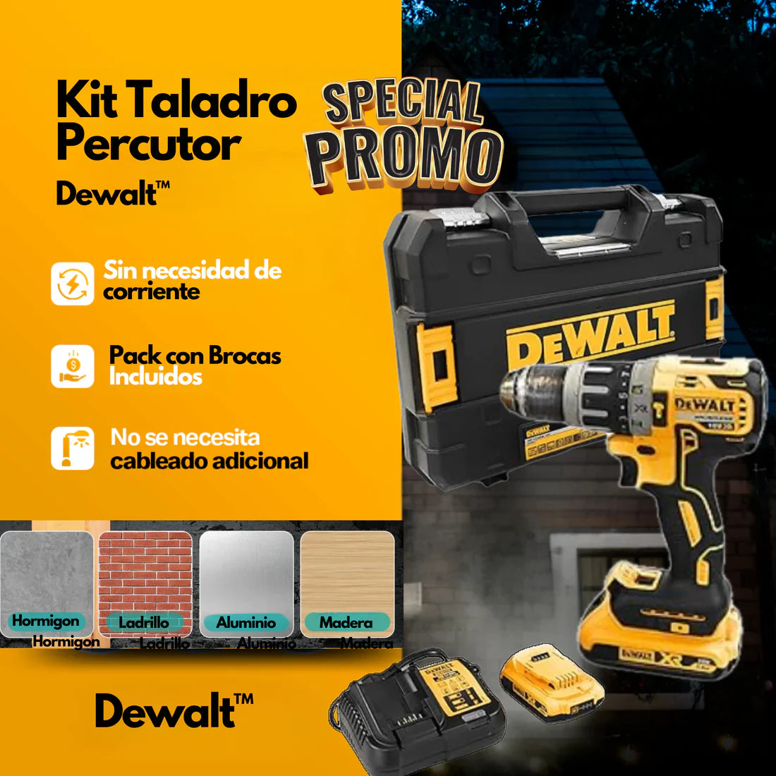 Tu Compañero de Fuerza: Taladro Percutor Dewalt para Cualquier Desafío.